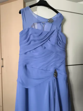 Vestido largo fiesta azul