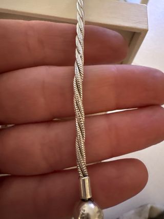 Pulsera Pandora Plata Trenzada