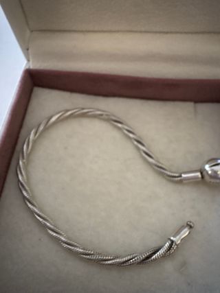 Pulsera Pandora Plata Trenzada