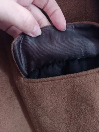 Abrigo Lana y Cashmere XXL Marrón