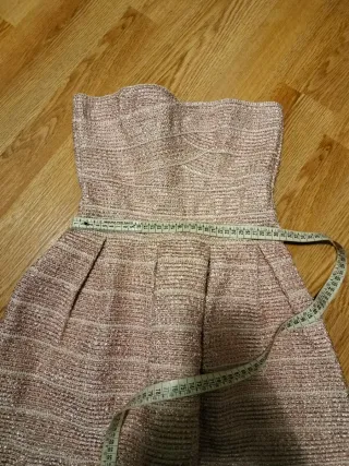 Abito rosa e argento