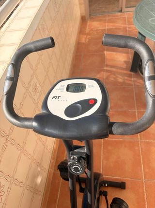 Bicicleta Estática Plegable Negra