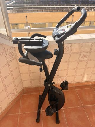 Bicicleta Estática Plegable Negra