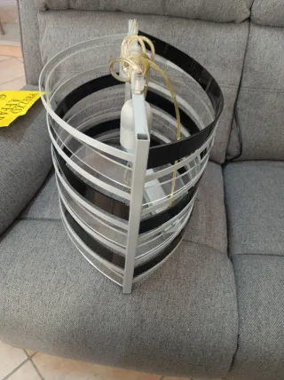 Lampadario moderno plexiglass e ferro battuto