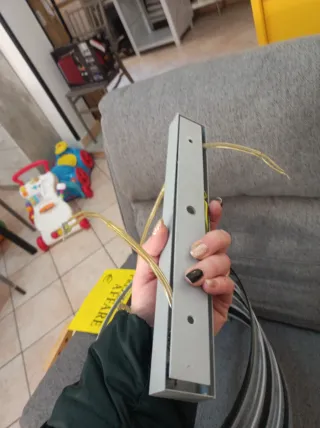 Lampadario moderno plexiglass e ferro battuto