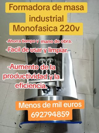 Formadora de masa industrial Monofásica 220v