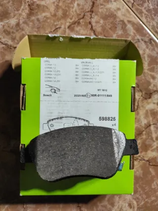 Pastillas Freno Opel Corsa Nuevas Bosch 598825