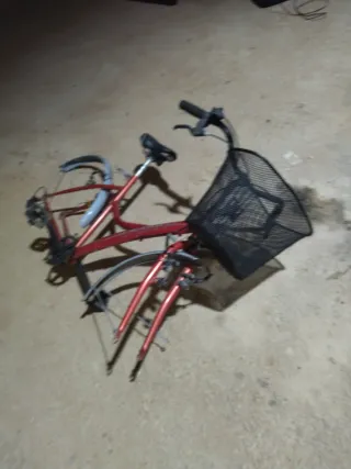 Cuadro Bicicleta Paseo Roja