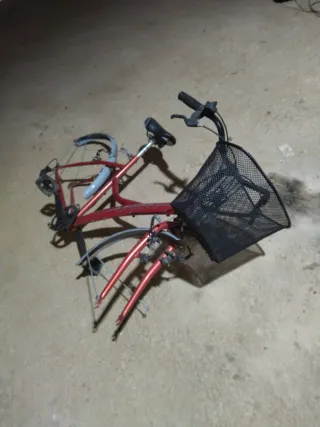 Cuadro Bicicleta Paseo Roja