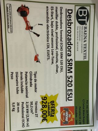 Desbrozadora ECHO SRM 520 ESU Profesional