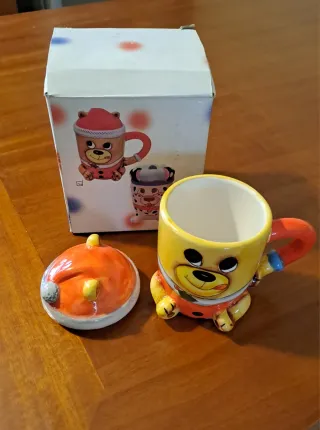 Tazza mug ceramica orso natalizio