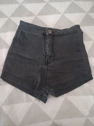 Pantalones cortos rosas de cintura alta