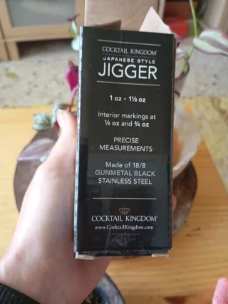 Jigger Cocktail Kingdom Gunmetal Black