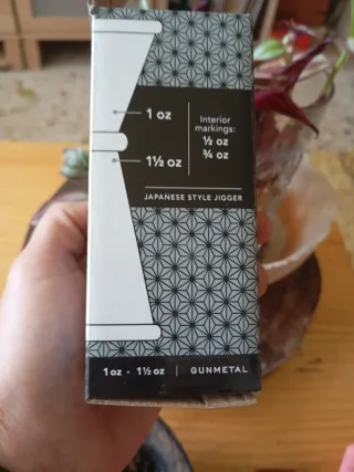 Jigger Cocktail Kingdom Gunmetal Black