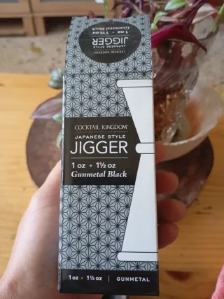 Jigger Cocktail Kingdom Gunmetal Black