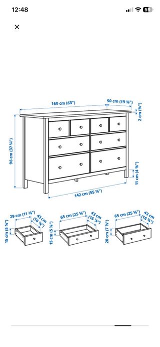 Cómoda Hemnes Ikea Blanca