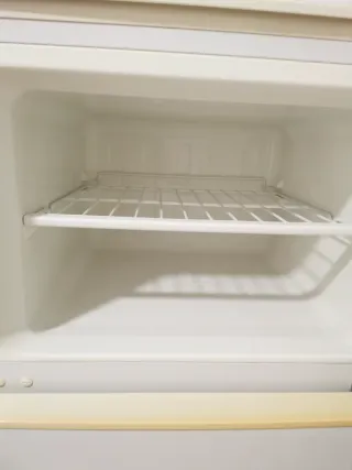 Nevera blanca con congelador