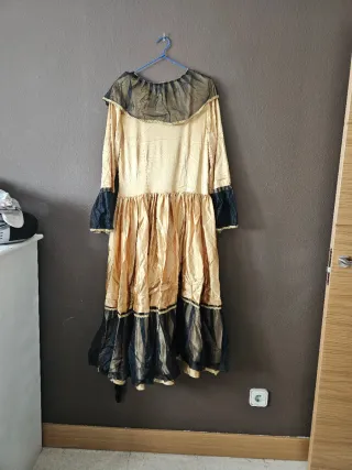 Disfraz dorado y negro talla única