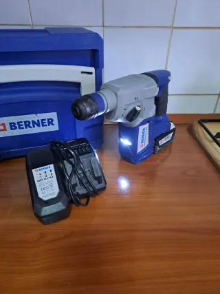 Berner Trapano 18V + Martello + Caricabatterie