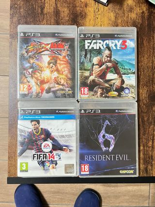 Lote 4 Juegos PS3: Far Cry 3, FIFA 14, RE6, Tekken