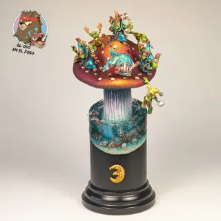 Figuras pintadas a mano, para exposición warhammer