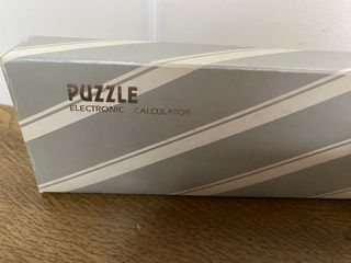 Calculadora vintage puzzle electronic calculator