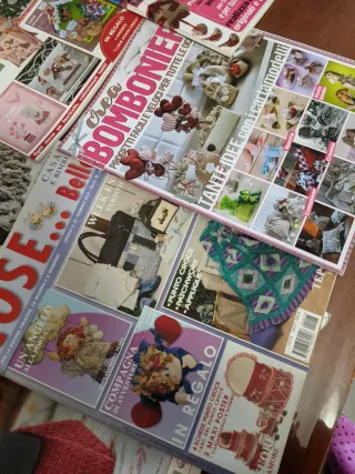 10 Riviste Cucito, Maglia, Borse, Bomboniere