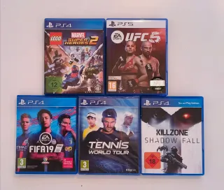 Pack 5 Juegos PS4: FIFA 19, UFC 5, Killzone, LEGO