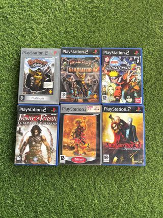 Lote 6 Juegos PS2: Ratchet, Prince of Persia, Naru