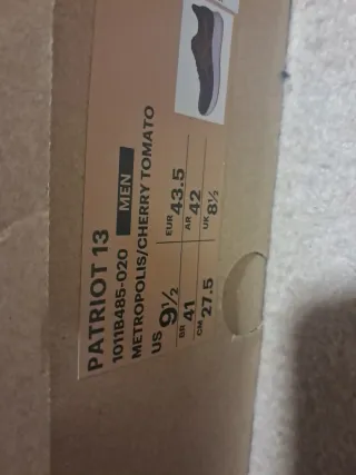 Zapatillas Asics Patriot 13 Talla 43 Gris/naranja