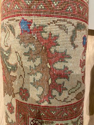 Alfombra Persa Desgastada Recién Limpia