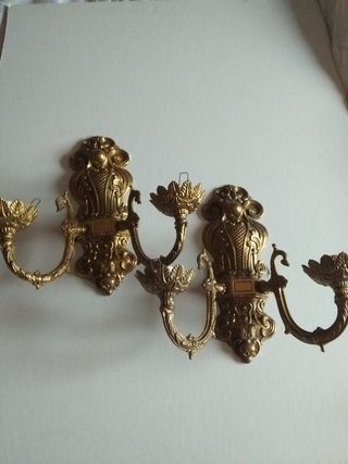 Pareja de apliques de pared