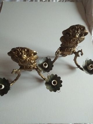 Pareja de apliques de pared