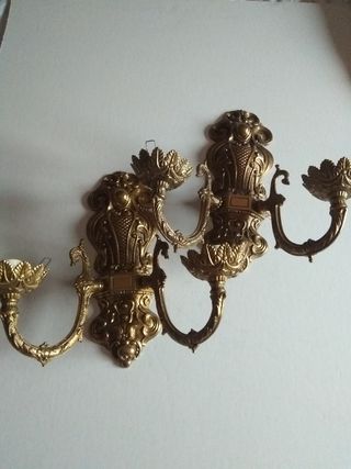 Pareja de apliques de pared