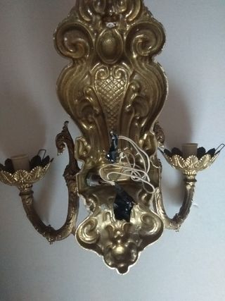 Pareja de apliques de pared