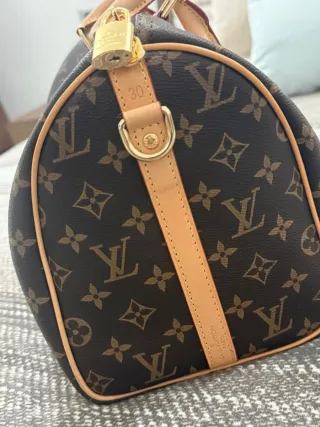 Borsa Louis Vuitton Speedy Monogram Beige/Marrone
