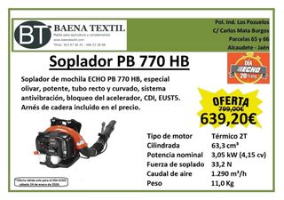 Sopladora ECHO PB 770 HB