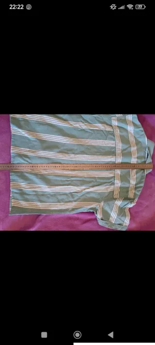 Camisa de rayas hombre