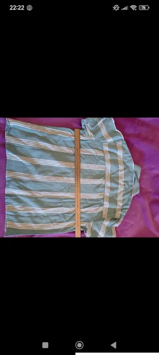 Camisa de rayas hombre