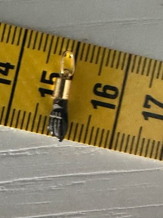 Colgante Oro 18k Negro y Dorado