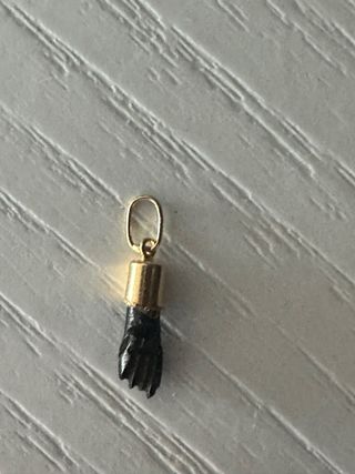 Colgante Oro 18k Negro y Dorado