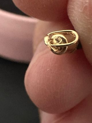 Colgante Oro 18k Negro y Dorado