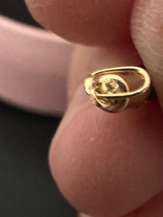 Colgante Oro 18k Negro y Dorado