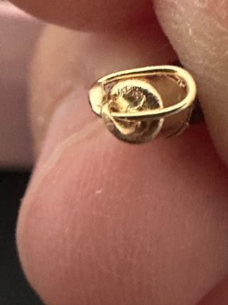 Colgante Oro 18k Negro y Dorado