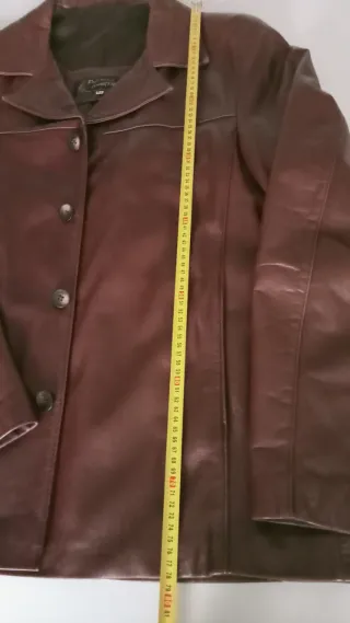 Cazadora Piel Marrón Talla 54