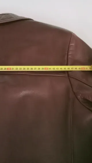 Cazadora Piel Marrón Talla 54