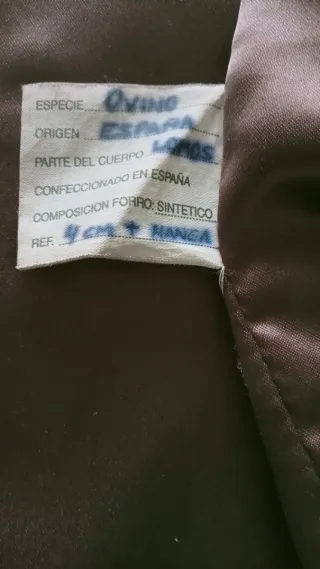 Cazadora Piel Marrón Talla 54