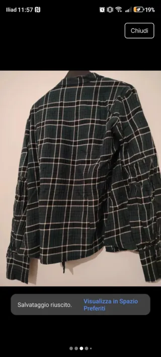 Camicia a quadri donna cotone