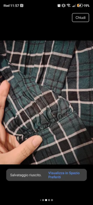 Camicia a quadri donna cotone