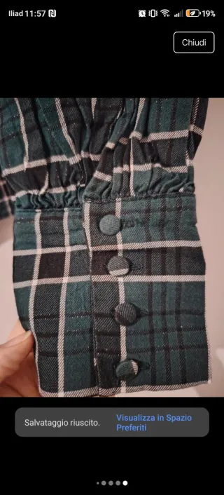 Camicia a quadri donna cotone